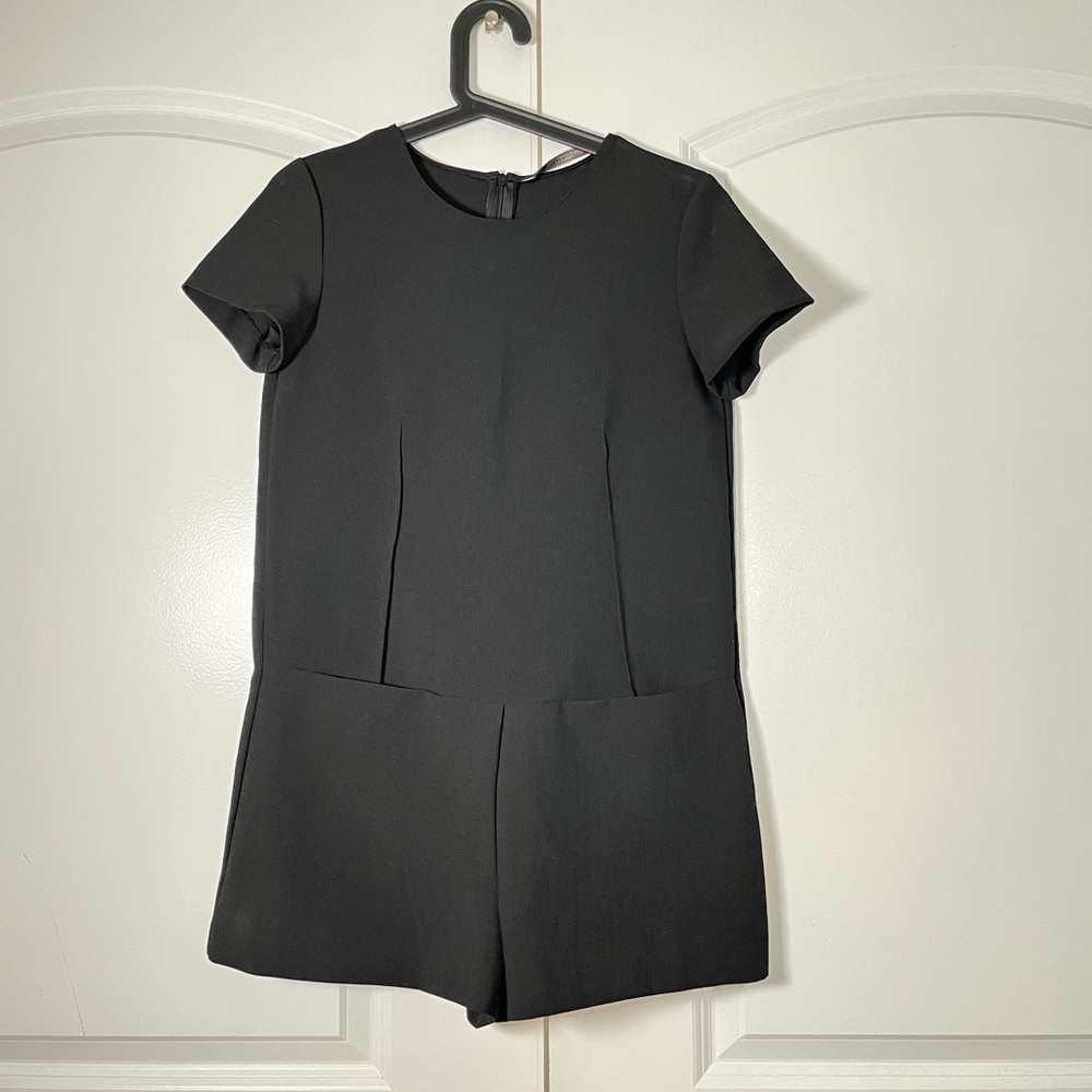 Zara Trafaluc black short playsuit jumpsuit size XS - Picture 6 of 11